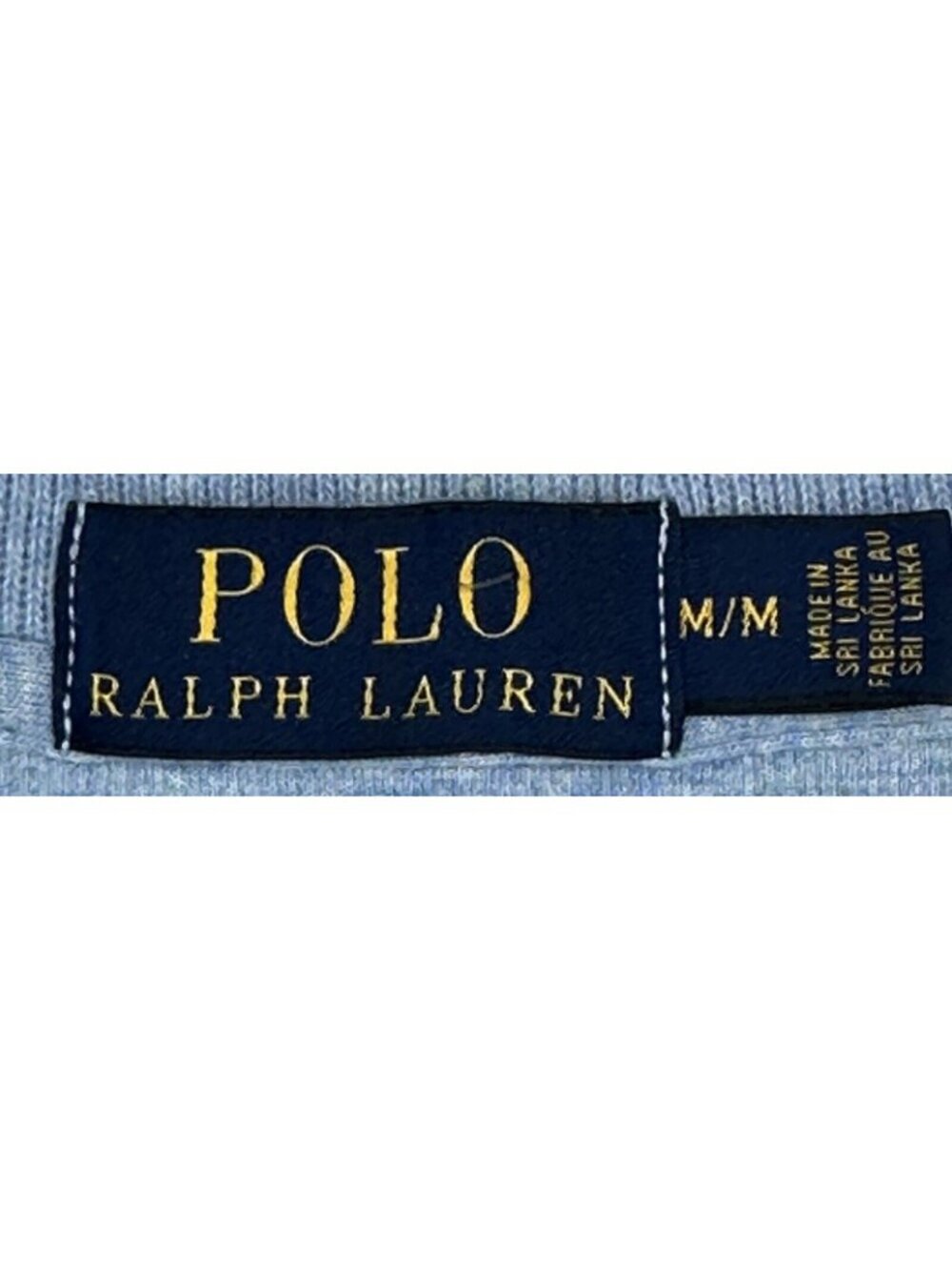 Polo Ralph Lauren 1/4 Zip Sweater Mens M Blue Cotton Pony Logo Mock Neck Preppy - Picture 7 of 11